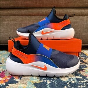Size 12.5c - Nike Flex Runner 4 (PS) “Midnight Navy Total Orange”